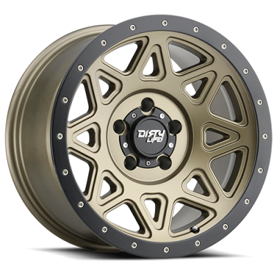 Dirty Life Race Wheels Theory 9305 Matte Gold 17X9 5-127 -12Mm 78.1Mm