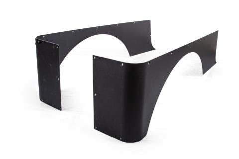Jeep Wrangler Rear Corner Guards 5 Inch Stretch Black For 04-06 Jeep Wrangler TJ Unlimited CrawlTek