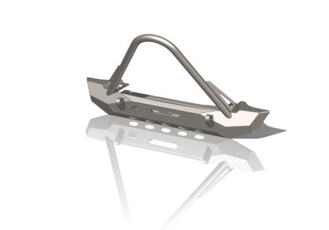 Jeep Mid-Width Front Bumper With Stinger Pyro Series For 76-86 CJ 87-06 YJ/TJ CrawlTek