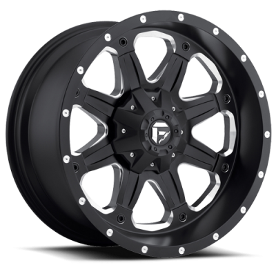 Aluminum Wheels 20X9 Boost D534 6 On 114.3/6 On 120 Black Milled 72.6 Bore 32 Offset Multi Spoke Fuel Off Road Wheels