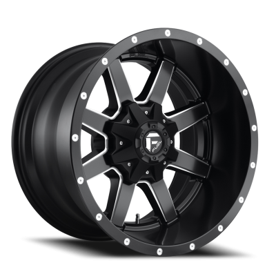 Aluminum Wheels 20X12 Maverick D538 5 On 114.3/5 On 127 Black/Milled 78.1 Bore -44 Offset Fuel Off Road Wheels