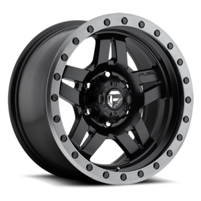 Aluminum Wheels 17X8.5 Anza D557 5 On 127 Matte Black 78.1 Bore 6 Offset 5 Spoke Fuel Off Road Wheels
