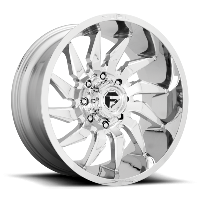 Aluminum Wheels 24X12 Saber D743 6 On 135 Chrome 87.1 Bore -44 Offset Fuel Off Road Wheels