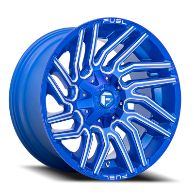 Aluminum Wheels 20X10 Typhoon D774 5 On 114.3/5 On 127 Anodized Blue Milled 78 Bore -18 Offset Fuel Off Road Wheels