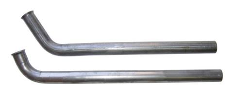 Exhaust Manifold Down Pipe 2.5 in 2 Bolt Hardware Not Incl Natural 409 Stainless Steel Pypes Exhaust
