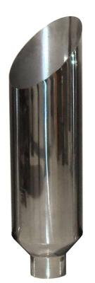 Exhaust Stack Pipe Miter 5 in OD x 10 in OD x 3 in L 10 in Tip Clamp On Hardware Not Incl Polished 304 Stainless Steel Pypes Exhaust
