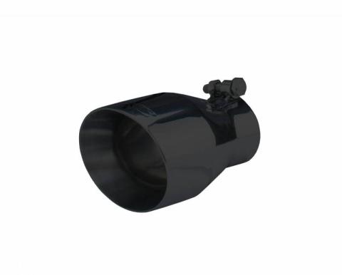 Exhaust Tail Pipe Tip 10-13 Carmaro V6 2.5 in In/4 in Out Black Double Wall Tip Bolt On Hardware Not Incl Black Finish 304 Stainless Steel Pypes Exhaust