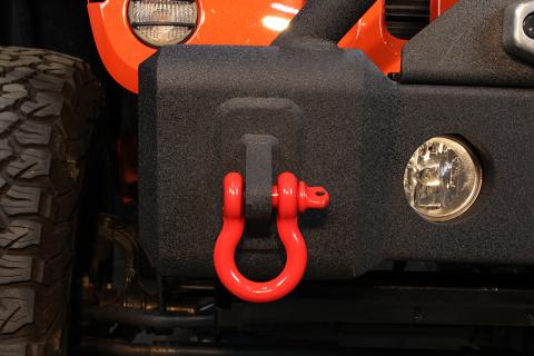 D Ring 3/4 Inch Red 2 Piece Set Fishbone Offroad