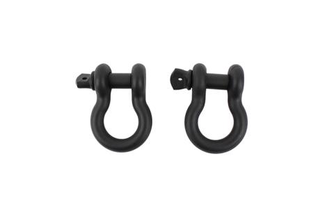 D Ring 3/4 Inch Gloss Black 2 Piece Set Fishbone Offroad