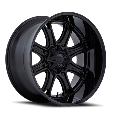 Aluminum Wheels 20X10 Darkstar FC853MB 5 On 114.3/5 On 127 Matte Black/Gloss Black Lip 78.1 Bore -18 Offset Fuel Off Road Wheels