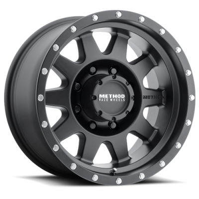 Aluminum Wheels 20x9 The Standard MR301 Bolt Pattern 8 On 170 Offset 18 Lip Size 3.7 Matte Black MB Method