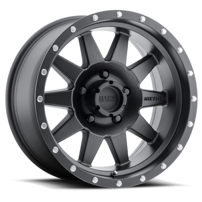 Aluminum Wheels 16x8 The Standard MR301 Bolt Pattern 5 On 114.3 Offset 0 Lip Size 2.52 Matte Black MB Method
