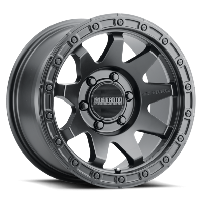 Aluminum Wheels 17x8.5 MR317 Bolt Pattern 6 On 139.7 Offset 0 Lip Size 0.83 Matte Black MB Method