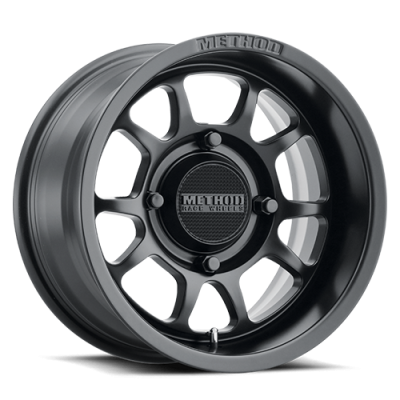 Aluminum Wheels 14x7 MR409 Bead Grip UTV Bolt Pattern 4 On 156 Offset 38 Lip Size 1.3 Matte Black MB Method