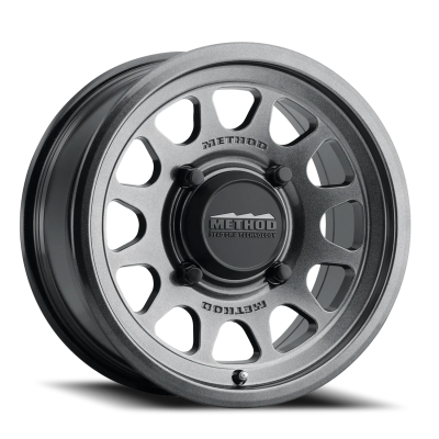 Aluminum Wheels 14x7 MR414 Bead Grip UTV Bolt Pattern 4 On 156 Offset 38 Lip Size 0.79 Graphite GY Method