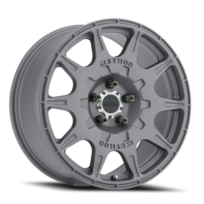 Aluminum Wheels 17x8 Rally MR502 Bolt Pattern 5 On 114.3 Offset 38 Lip Size 0 Titanium GY Method