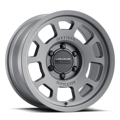 Aluminum Wheels 17x8.5 Bead Grip MR705 Bolt Pattern 5 On 127 Offset 0 Lip Size 1.22 Titanium SL Method