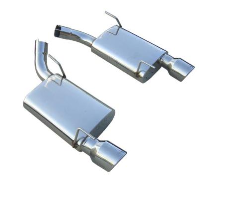 2005-2010 Ford Mustang GT Axle Back Exhaust Kit With Violator Mufflers 304 Stainless Pypes Performance Exhaust
