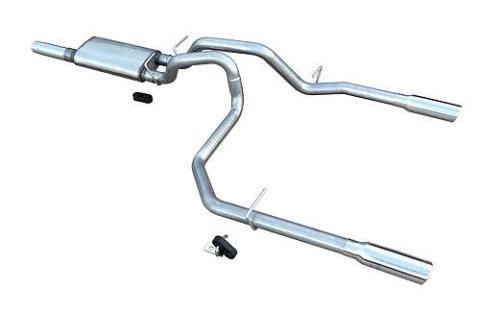 2010-2024 GM 1500 Series 5.3L and 4.8L Cat Back Exhaust System 409 Stainless Steel Violator Muffler Pypes Performance Exhaust