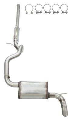 2018-24 Jeep JL High Ground Clearance Quiet Cat-back Exhaust Kit  SJJ25SQ