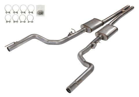 2015-23 Charger SRT 3 Inch H pipe Exhaust With Race Pro Muffler SMC42R