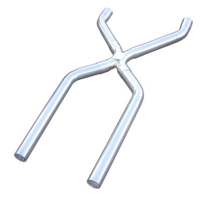 Exhaust X-Pipe Kit Intermediate Pipe 2.5 in Hardware Incl Polished 304 Stainless Steel Pypes Exhaust