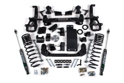 6 Inch Lift Kit for 2025 Ram 1500 4WD 6 Inch Front 5 Inch Rear Suspension Lift System Standard Bore Nitro Rear Shocks Zone Offroad