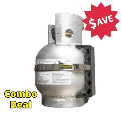 10 Lb Aluminum Propane Tank Worthington With Stainless Steel Bracket Power Tank