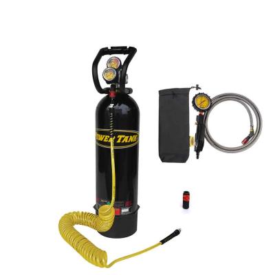 Gloss Black 15 Lb CO2 Tank Silver RV Package Power Tank