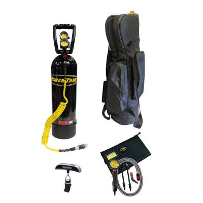 Gloss Black 15 Lb CO2 Tank Gold RV Package Power Tank