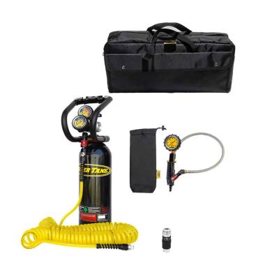 CO2 Tank 5 Lb Track Pack Package B System 250 PSI Black Power Tank