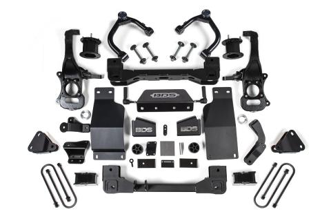 2025 Silverado/Sierra 1500 4WD 4 Inch Suspension Lift Kit w/ARC 3.0 Diesel / 2.7 Gas 3 Inch Rear Block Spacer Front BDS Suspension