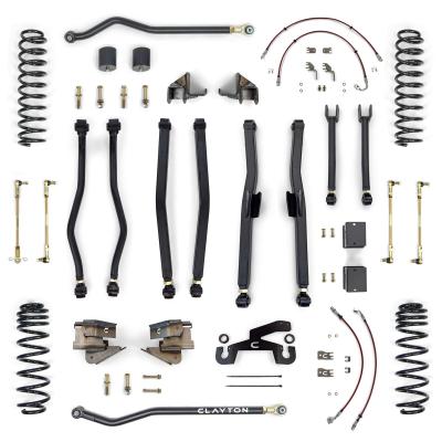 Jeep Wrangler Overland+ 2.5 Inch Long Arm Lift Kit 2018+ JL Clayton Offroad