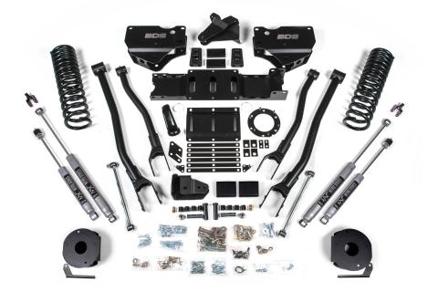 6 Inch Lift Kit w/ 4-Link Ram 2500 w/ Rear Air Ride 19-24 4WD Diesel Fox 2.0 Performance Shocks