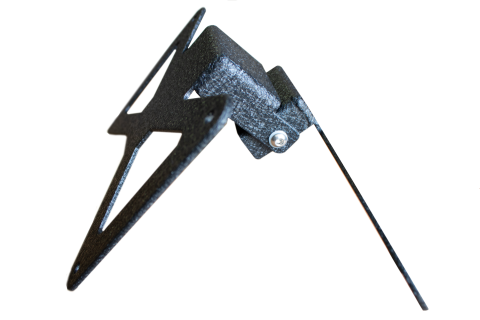 Jeep JL Hawse Fairlead License Plate Mount For 18-Pres Wrangler JL Black Aluminum Fishbone Offroad