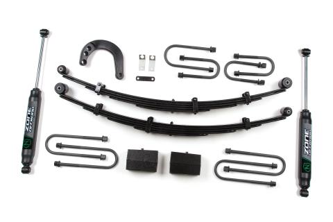 4 Inch Leaf Spring Lift Kit 88-91 Chevy 3/4 Ton SUV Nitro Shocks Zone Offroad
