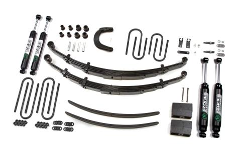 77-87 Chevy 3/4 Ton 6 Inch Leaf Spring Lift Kit With Nitro Shocks Zone Offroad