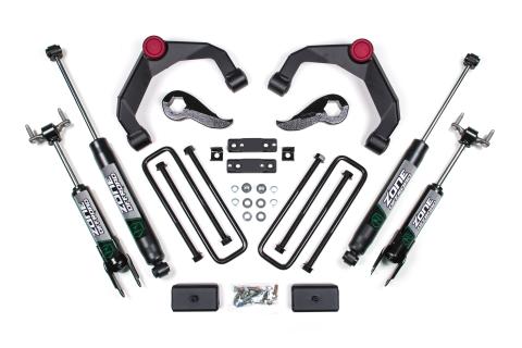 20-24 Silverado/Sierra 2500/3500 HD 3 Inch Adventure Series OE Key 84634344 With Overloads Fox Adventure Shocks Zone Offroad