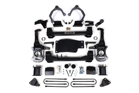 6 Inch Lift Kit For 2025 Silverado/Sierra 1500 4WD W/ARC 5 Inch Rear, Block Spacer Front, Rear Shock Spacer Zone Offroad