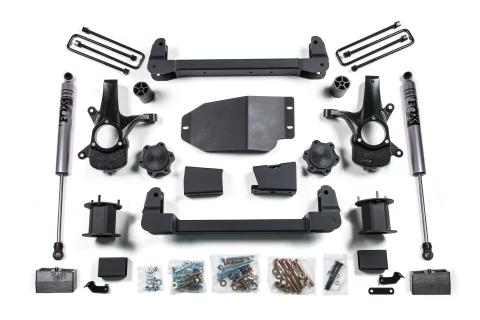 07-13 Chevrolet Silverado 1500 - GMC Sierra 1500 4WD 4.5 Inch Suspension Lift Kit, 3 Inch Rear Lift, Block - N/A, Fox 2.0 Adventure Series Shocks Zone Offroad