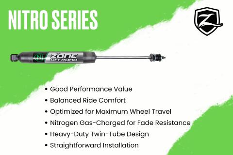 25-26 Ram 3500 4WD (Diesel) 3 Inch Radius Arm Suspension Lift Kit, 2 Inch Rear Lift, Block - W/O Overload - Nitro Shocks Zone Offroad