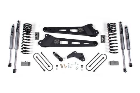 13-18 RAM 3500 4.5 Inch Replacement Radius Arm Lift Kit Diesel Fox Shocks Zone Offroad