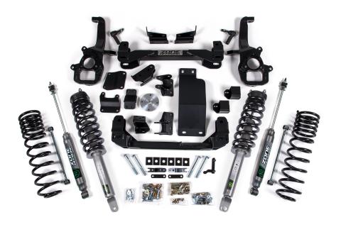 19-24 Ram 1500 4WD 4 Inch Suspension Lift Kit (Standard Bore), 3 Inch Rear Lift, Coil Spring - Nitro Loaded Struts, Nitro Shocks Zone Offroad