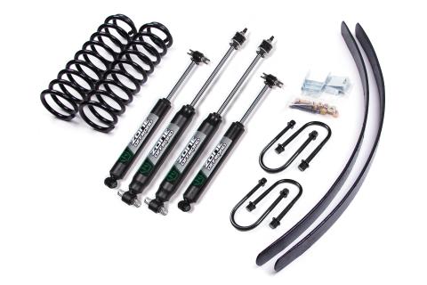 84-01 Jeep Cherokee XJ 3 Inch Coil Spring Lift Kit With Dana 35 Axle With Nitro Shocks Zone Offroad