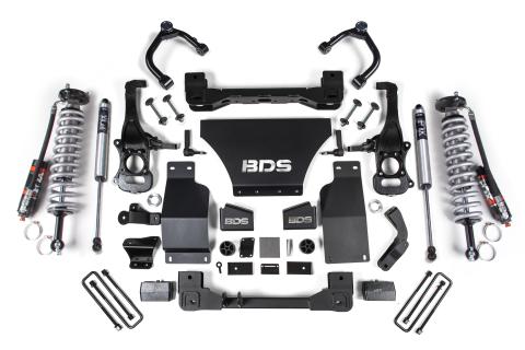4 Inch Lift Kit FOX 2.5 Performance Elite Coil-Over Silverado/Sierra 1500 19-24 4WD Gas Fox 2.0 Performance Shocks