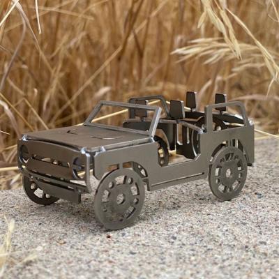 Bronco Business Card Holder Flat Stainless Steel Bendy Bronco Rock Slide Engineering