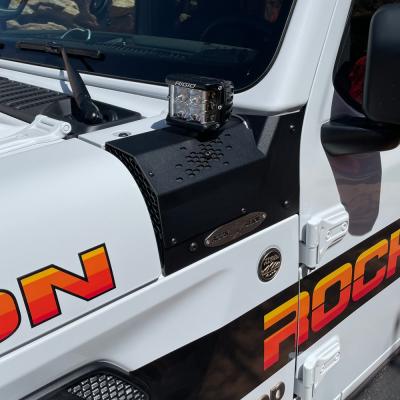 JL/JT Larger Cowl LED Light Pod Bracket Rock Slide Engineering