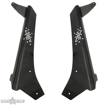 JL / JT Lower Larger Cowl LED Light Pod Brackets and Upper Bar Brackets Rock Slide Engineering