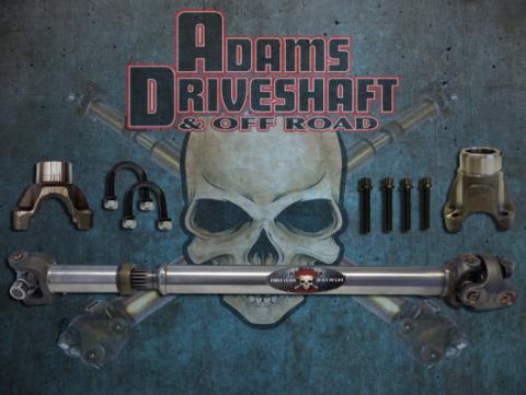 JK Rear 1310 CV Greaseable Driveshaft 2 Door Adams Driveshaft