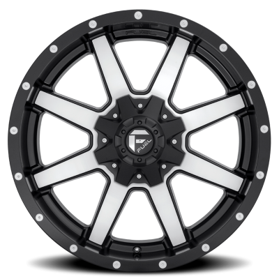Aluminum Wheels 18X9 Maverick D537 6 On 135/6 On 139.7 Black Machined 106.4 Bore 1 Offset Fuel Off Road Wheels